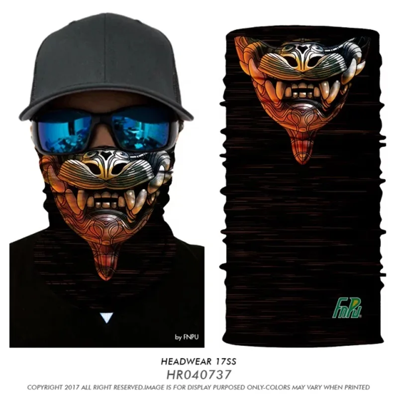 HR040737 3D Лыжная маска-Балаклава Joker Facemask Ghost Durag Маска Тушь для ресниц Мотоцикл Лыжная Маска Мотоцикл Велоспорт Женщины Мужчины шарф бандана - Цвет: HR040737