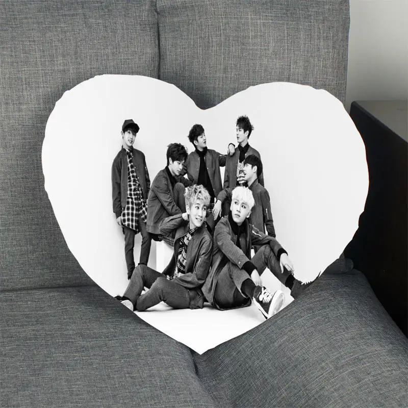 10 Kpop наволочка BTOB в форме сердца атласная тканевая Подушка Чехол для дома спальни свадебное украшение наволочки - Цвет: 10