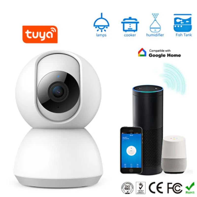 IP камера Tuya 1080P Wi Fi инфракрасная с функцией ночной съемки|Камеры видеонаблюдения|