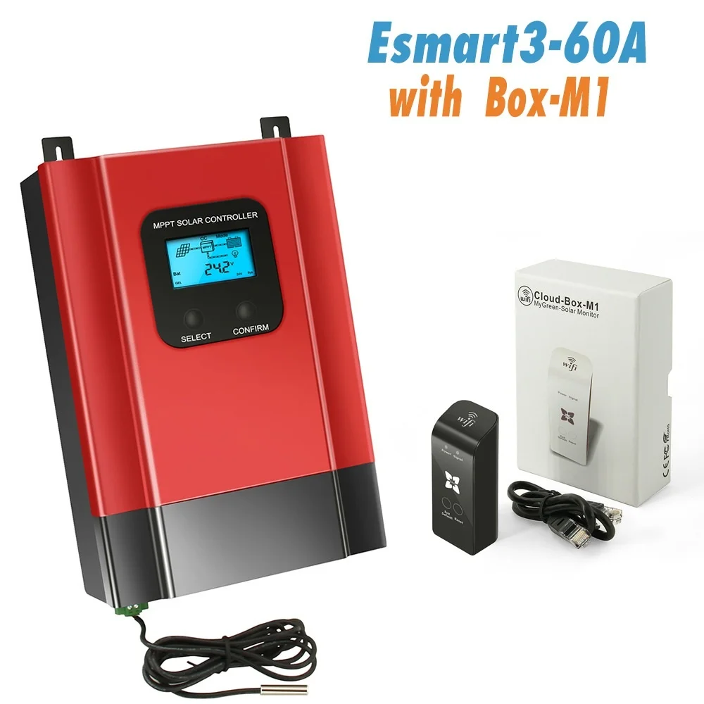Контроллер заряда солнечной батареи ESmart3 40 А 60 48 в 36 В 24 12 автоматическая