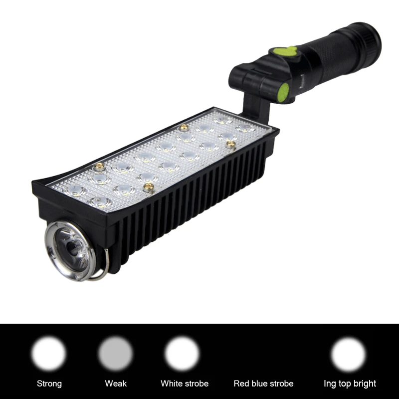18650 Кемпинг 16 светодио дный LED Fold COB рабочий свет спасательный Маяк вспышка свет USB прямой заряд универсальный свет факела