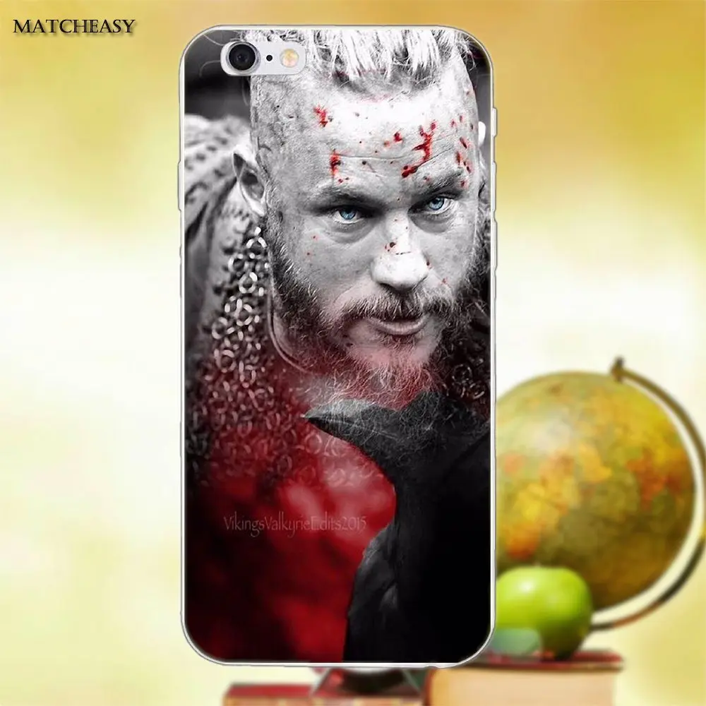Для Apple iPhone X XS Max XR 4 4S 5 5C SE 6 6S 7 8 Plus TPU чехол для телефона Ragnar Lothbrok Vikings