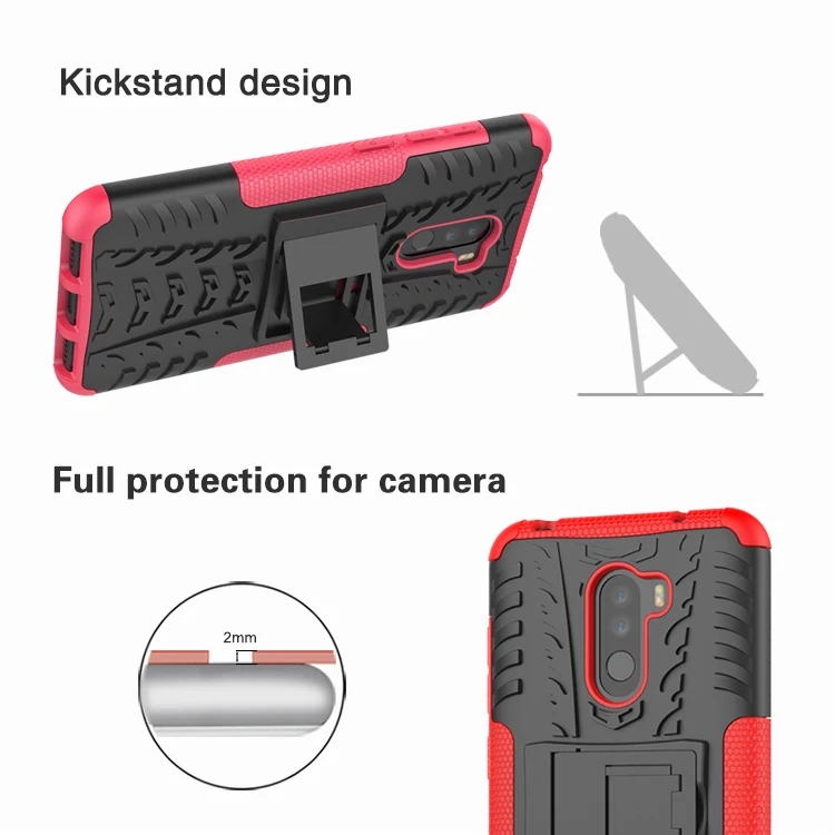 Armor Shells For Pocophone F1 Global Version TPU Hard PC Back Case Heavy Duty Cover POCO Full-body Protective Smartphone |