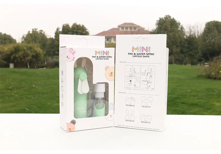 Mini Cartoon Model cute rabbit hand Spray Fan Desktop Can Stand Student Outdoor Handheld Portable Air Conditioning Cold USB | Электроника