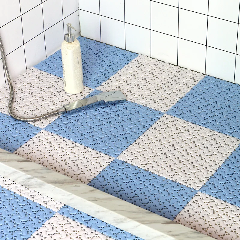Dathroom non-slip mat shower DIY patchwork bathroom carpet multicolor floor used in kitchen balcony | Дом и сад