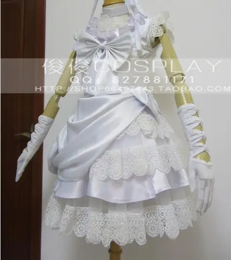 Елизаветы Косплэй Kuroshitsuji Black Butler книга Атлантического Белый костюм Лиззи Косплей