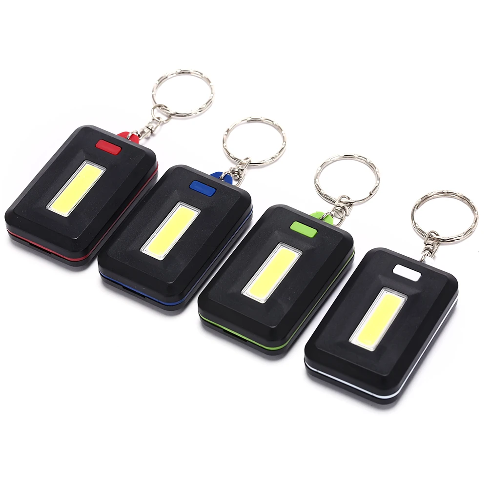 

1pc Mini LED Flashlight Keychain Portable Keyring Light Torch Key Chain 3 Modes Emergency Camping Lamp backpack light