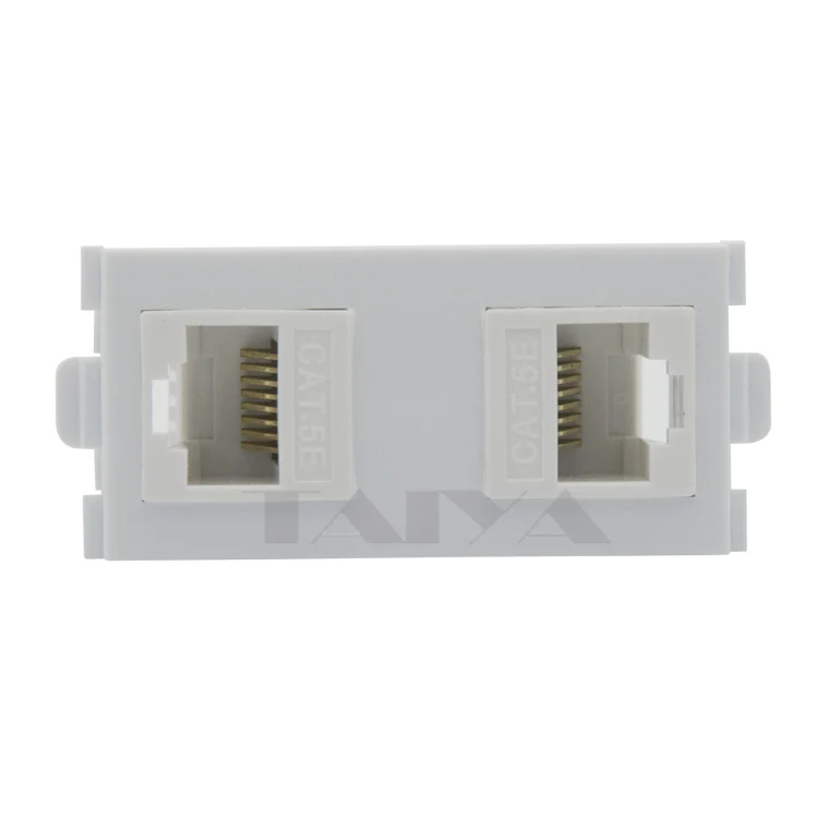Настенная панель RJ45 с двумя портами|rj45 wall plate|wall platerj45 |