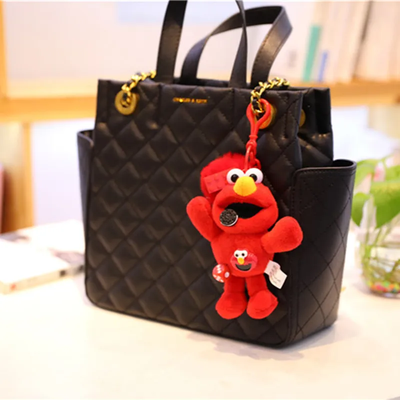 " печенье монстр брелок-плюшевая игрушка Elmo Сумочка мягкая кукла высокого качества подарок для девочек и влюбленных 12 шт./партия