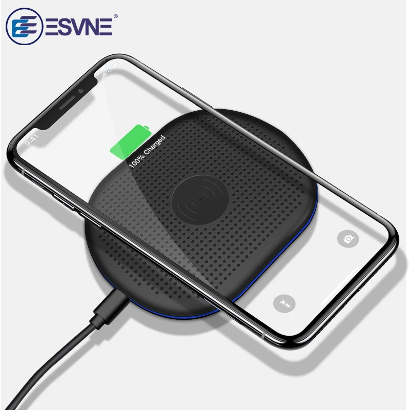 ESVNE Qi Беспроводной Зарядное устройство для iPhone X XS XR Max 8 плюс Быстрая зарядка