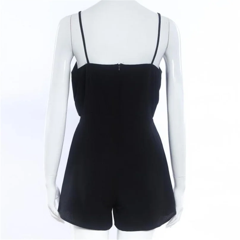 Женский комбинезон 2019 модный черный облегающий женские шорты для женщин