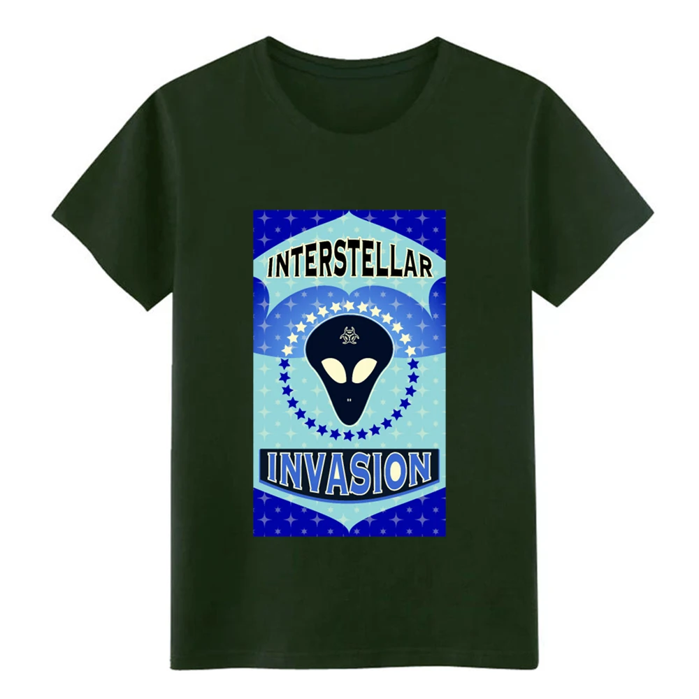 Мужская футболка Interstellar Alien Invasion индивидуальная хлопковая S-3xl однотонный подарок