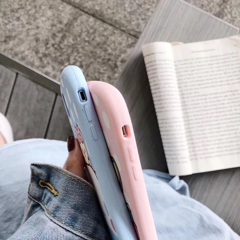 Супер милый японский мультфильм Мелодия Cinnamoroll розовый силиконовый защитный чехол для iPhone X XR XS MAX 6 S 7 8 plus чехол