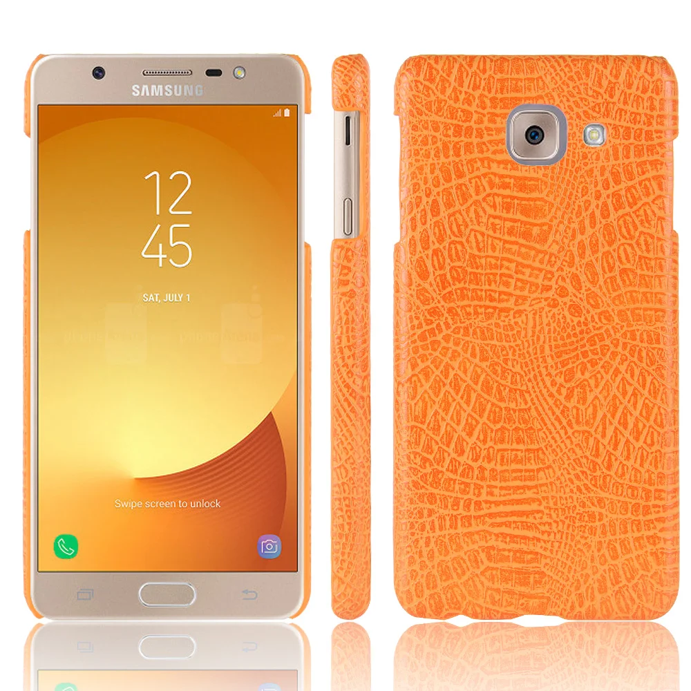 Чехол из крокодиловой кожи для samsung Galaxy J7 Max роскошный противоударный чехол с