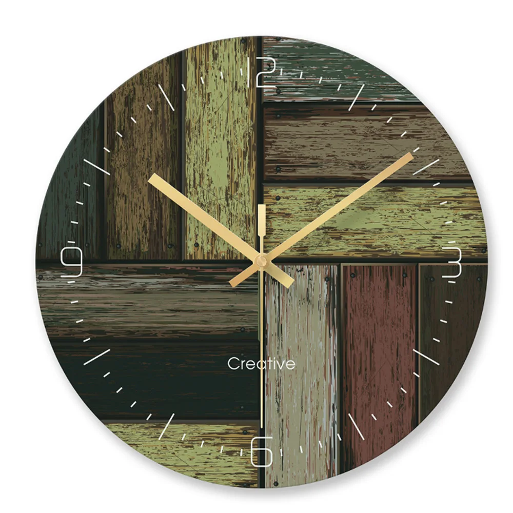 Винтажные настенные часы Z056 декоративные круглые в стиле ретро с имитацией