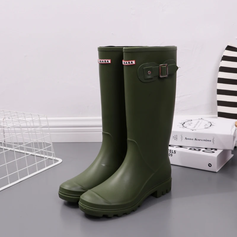 Резиновые сапоги для верховой езды черные резиновые рыбалки|galoshes|galoshes rain bootsgaloshes