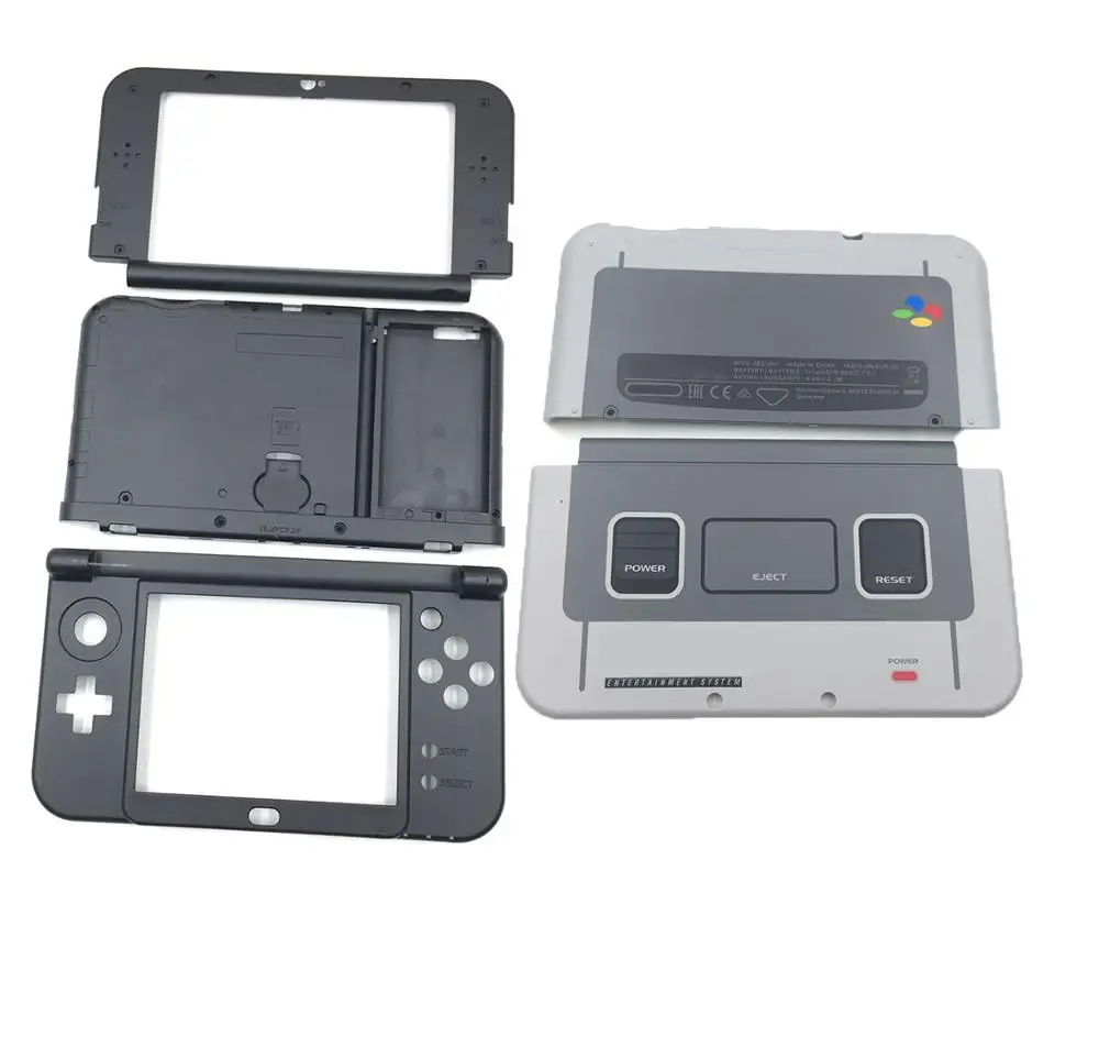 Black Midlle Индивидуальные сборки пластиковый корпус оболочка чехол для nintendo New 3DS XL 3DSXL - Цвет: Black Midlle