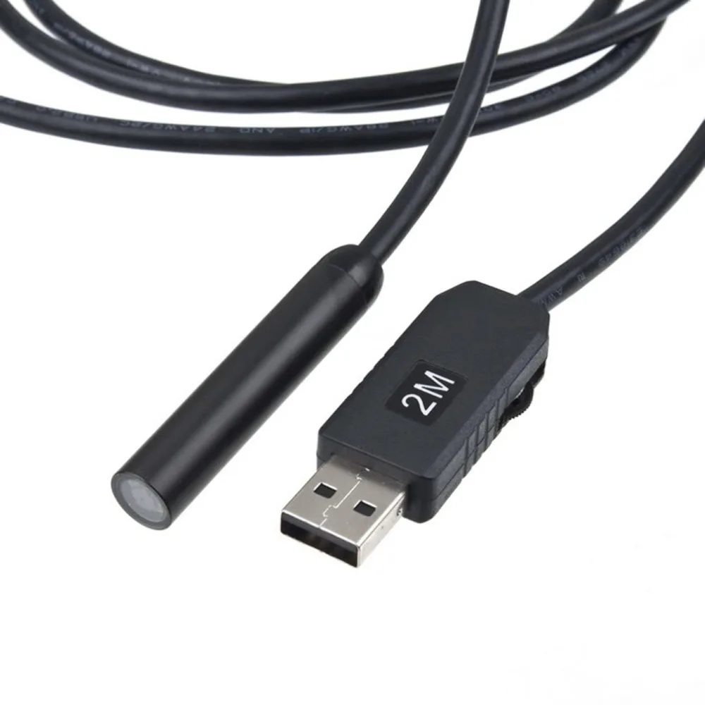 Оригинал высокое качество 2 м USB Водонепроницаемый эндоскоп Бороскоп змеиная