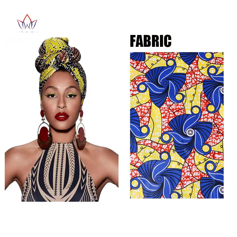 Африканский женский головной убор Анкара принт головной убор Дашики Африканский головной убор аксессуары для женщин WYB56 - Цвет: 8