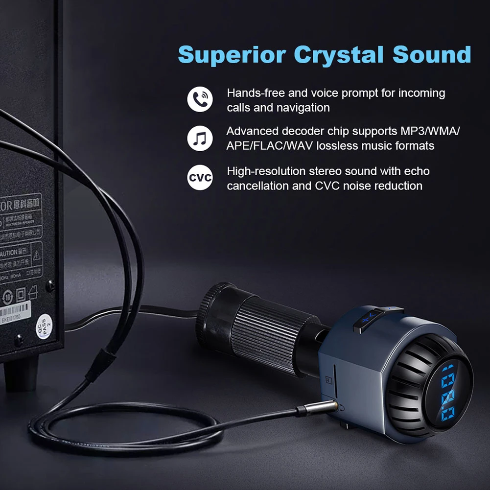 Fm передатчик Bluetooth Беспроводной автомобиля мультифункциональная USB зарядка MP3