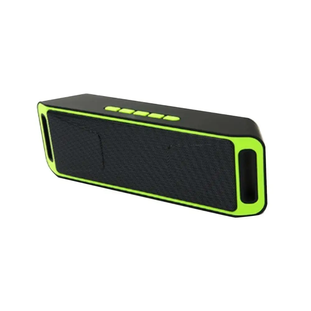 green Громкий динамик портативный динамик Bluetooth 4,0 Саундбар стерео динамик s 3D объемный TF динамик звуковая панель для ноутбука caixa de som - Цвет: green