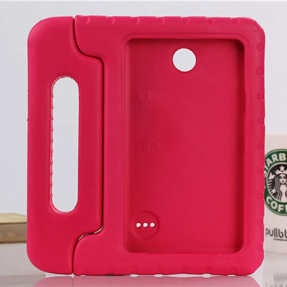 rose red Чехол для samsung Galaxy Tab 4 8,0 T330 T331 Ручной Чехол для всего тела для детей безопасный силиконовый чехол для SM-T330 SM-T331 - Цвет: rose red