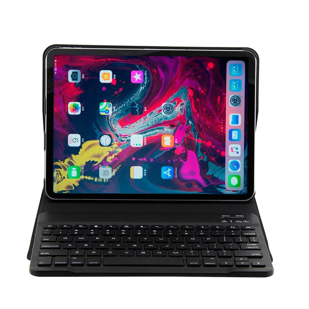 Беспроводная клавиатура для iPad Pro 11 дюймов 2018 кожаный чехол подставка Съемная