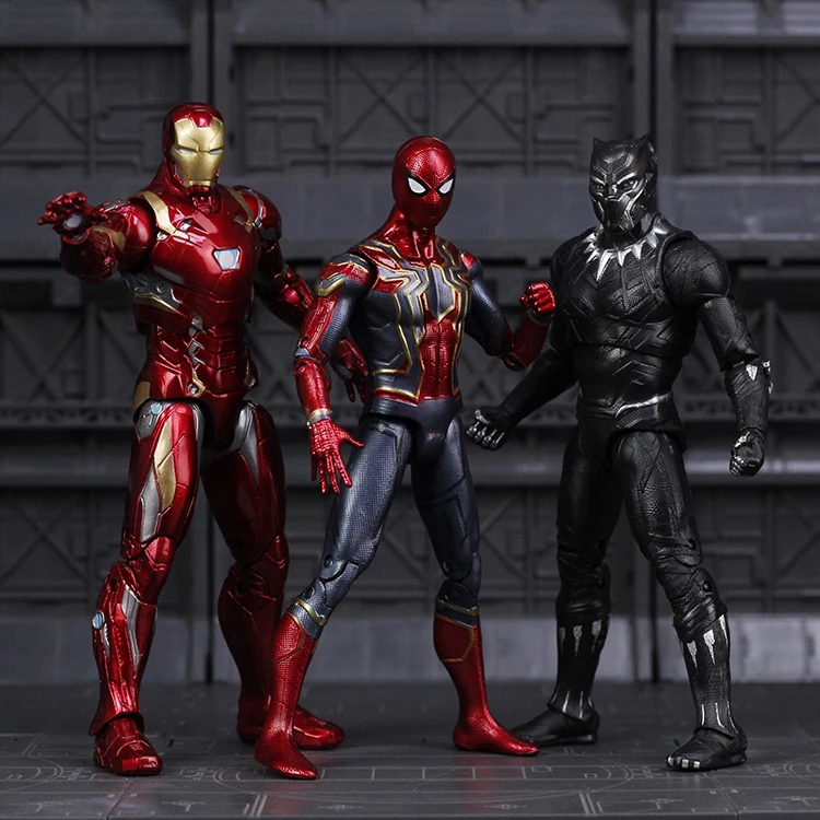 Marvel Мстители эндшпиль Железный человек паук Железный человек танос Тор Халк Капитан Америка фигурка игрушки для детей мальчиков