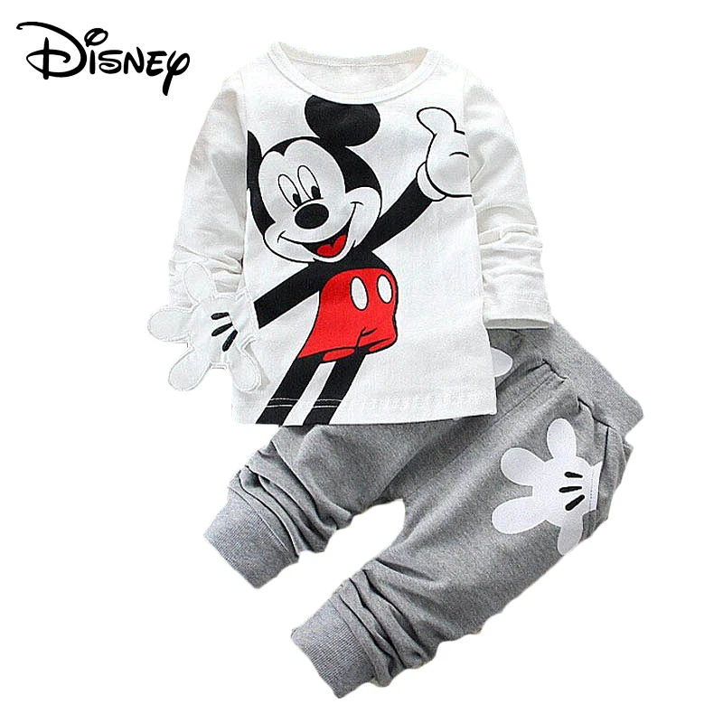 Disney Minnie Mickey Frozen Baby Girl Sets Clothes Brand Newborn Infant Clothing Cartoon Pants Outfit Kids Bebes Jogging Suit | Детская