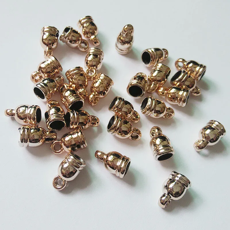 Аксессуары для аксессуаров: кожаный шнур ожерелье Концевики петли текстурные