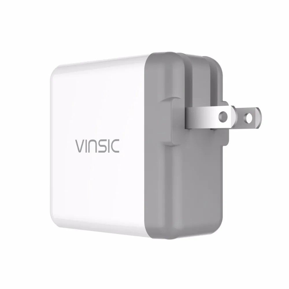 Vinsic 3A type C + 2.4A USB настенное зарядное устройство для смартфона портативное iPhone X