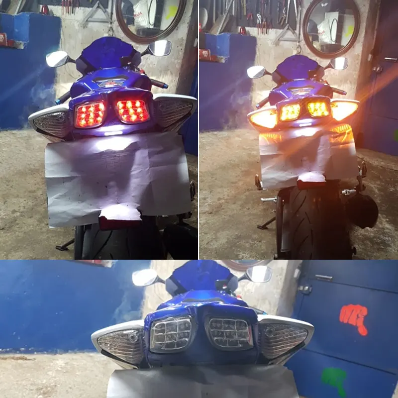 Интегрированный Светодиодный фонарь для мотоцикла стоп сигнал мигалка Suzuki GSXR 1000