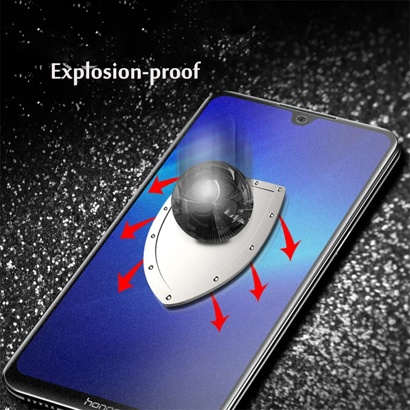 2.5D 9H полное покрытие матовое закаленное стекло для Honor 8C 8X max форстед матовая