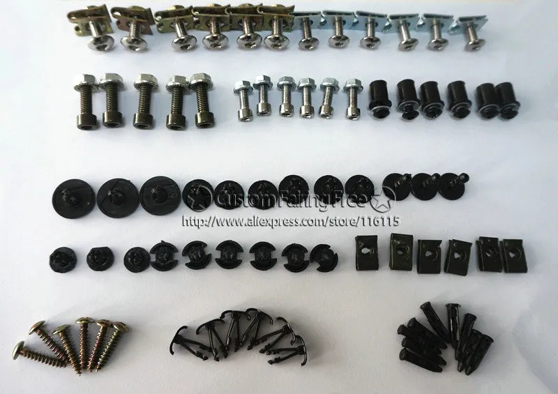 Hot Fairings screw bolt kit for CBR600F4i 2004- 2007 black fairing dag screws cbr600f4i 04- 07 coupling set | Автомобили и