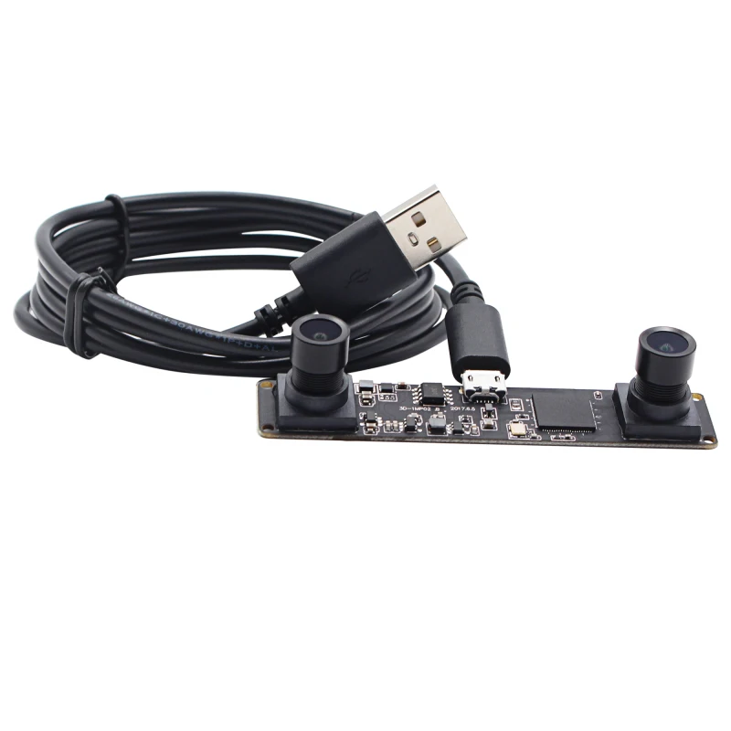 ELP 960P Synchronization USB camera module Dual lens OmniVision OV9750 CMOS Binocular Vision Camera for Windows Linux | Безопасность и