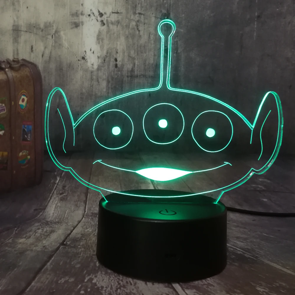 История игрушек милый зеленый инопланетянин Сжимаемый игрушечный 3D