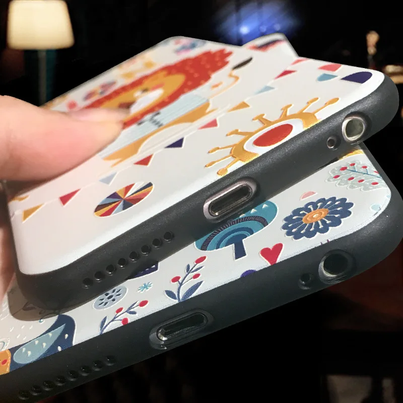 3D тиснение медведь браслет чехол для IPhone X 7 6 8 Xs Max 6plus 7plus 8plus с кольцом пальца