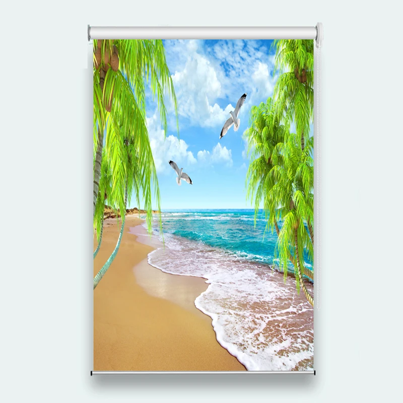 2019 3d роликовые жалюзи с распылителем кокосовое окно гостиная спальня гостиница