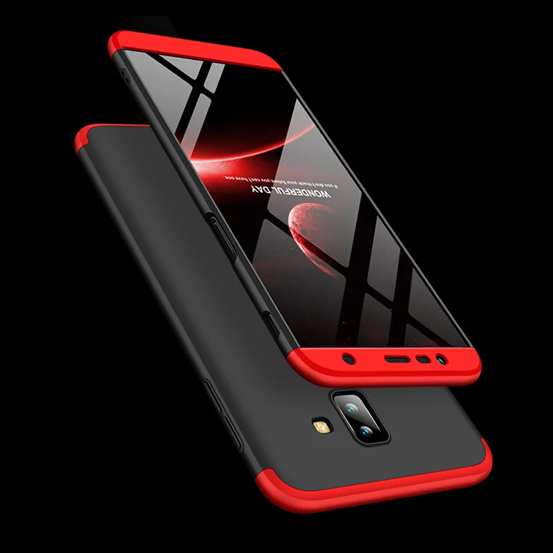 Case For Samsung Galaxy J6 Plus Prime Cover 360 Full Protection 3 In 1 Hybrid Ultra Thin PC Hard Back Coque |