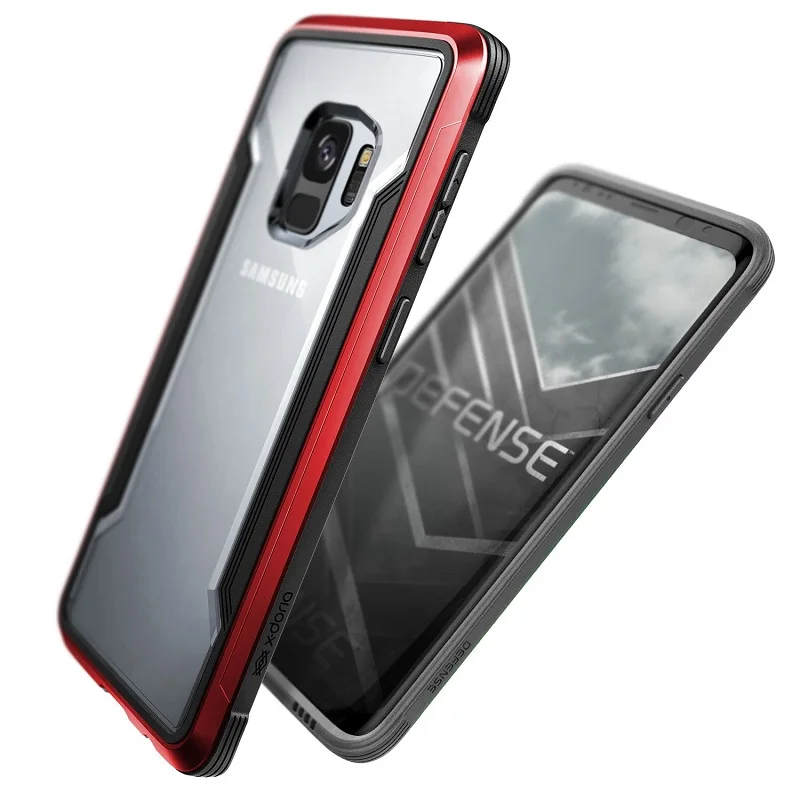 Чехол X-Doria Defense Shield для samsung Galaxy S9 S9 Plus, защитный чехол в стиле милитари из алюминия