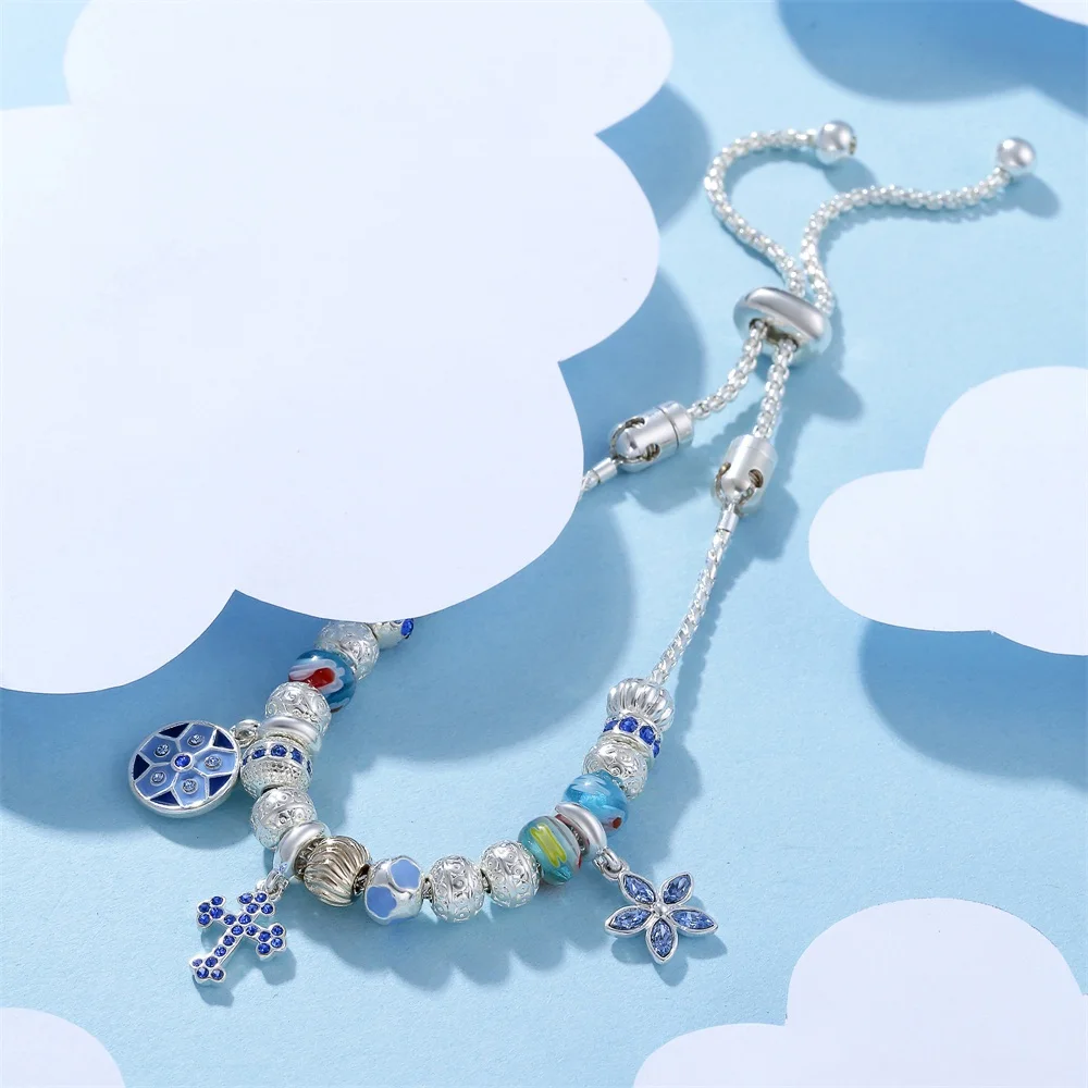 Cremo Crystal Charm Silver Sliding Bracelet For Women Original Fashion Jewelry Making Anniversary Gift | Украшения и аксессуары