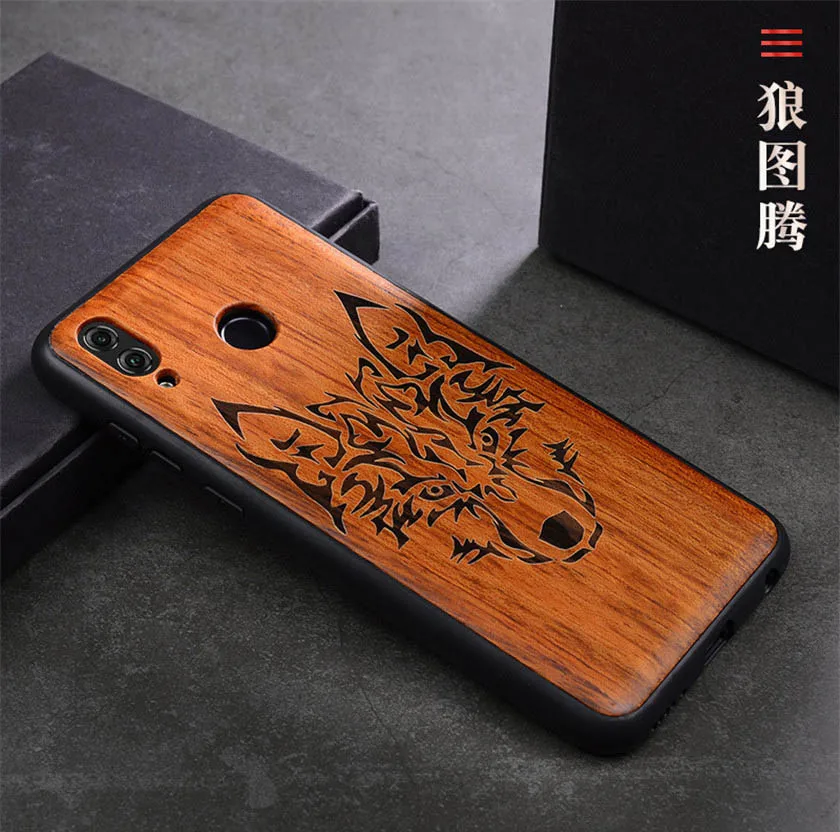 as picture Чехол для huawei Honor 8x Max, полная защита, деревянный чехол, ТПУ, бампер, чехол для huawei Honor 8x, палисандр, чехол для телефона s - Цвет: as picture