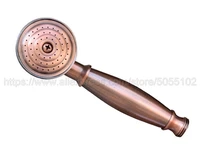 antique red copper universal water saving hand held shower head telephone style home rain spout spray head zhh012