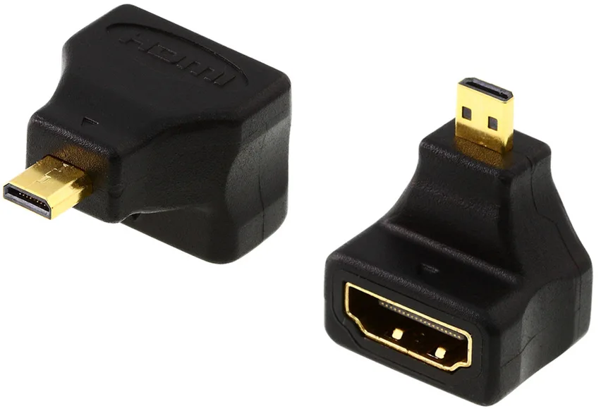 HDMI 1 4 V A Женский к micro D Мужской правый угол/micro адаптер | Компьютеры и офис