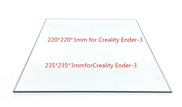 3 мм Толщина 220/235 боросиликатное стекло кровать для Creality Ender 3/3 S 3D принтер Часть
