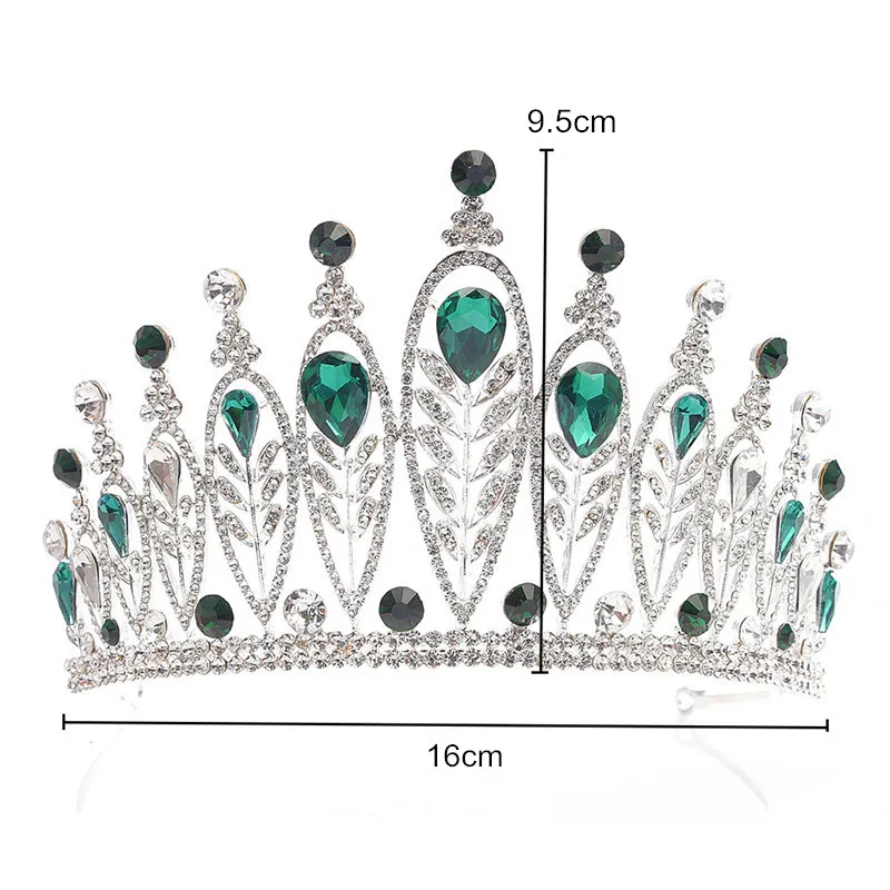 Новинка свадебная тиара с кристаллами в виде листьев свадебные аксессуары для