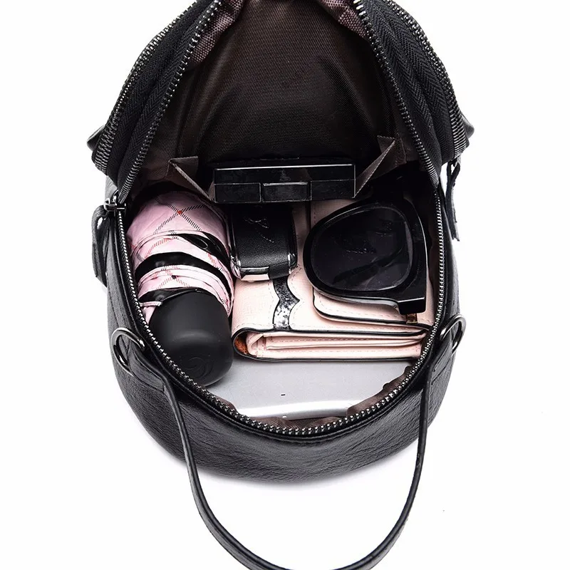 Женские кожаные рюкзаки Mochila Feminina винтажные высокого качества для девочек 2019 |