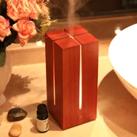 wooden air humidifier aroma diffuser dc24v household bedroom essential oil diffuser warm led light mist maker sprayer