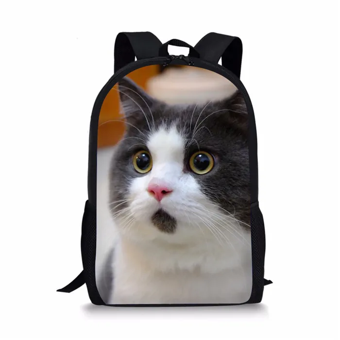 Y4480C FORUDESIGNS Mochila Escolar Kawaii удивленный Кот Печать школьные сумки для детей девочек ортопедический рюкзак Карандаш сумка 3 шт. комплект - Цвет: Y4480C