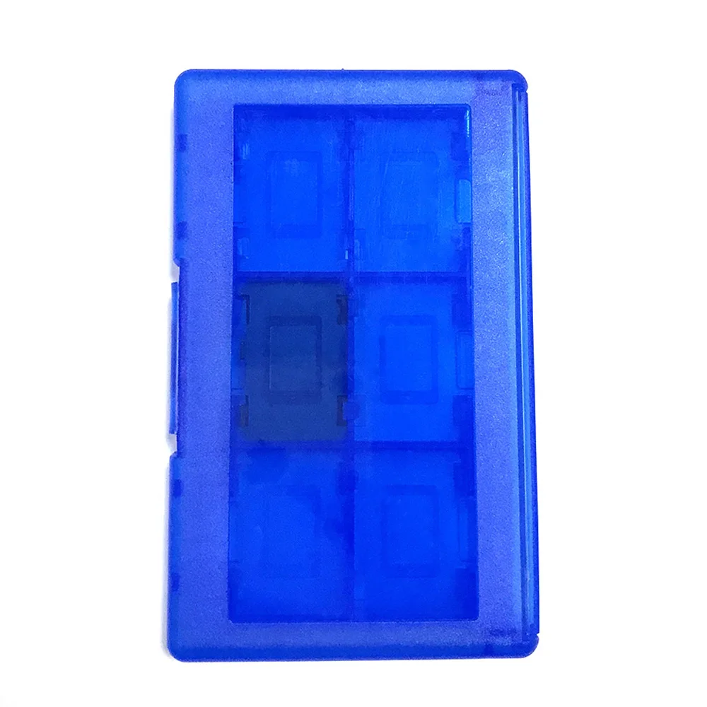 24in1 blue Коробка для карточных игр 12/24 В 1 Портативный игровые карты чехол ABS противоударный жесткий ящик для хранения для Nintendo Switch NS NX карточная игра - Цвет: 24in1 blue
